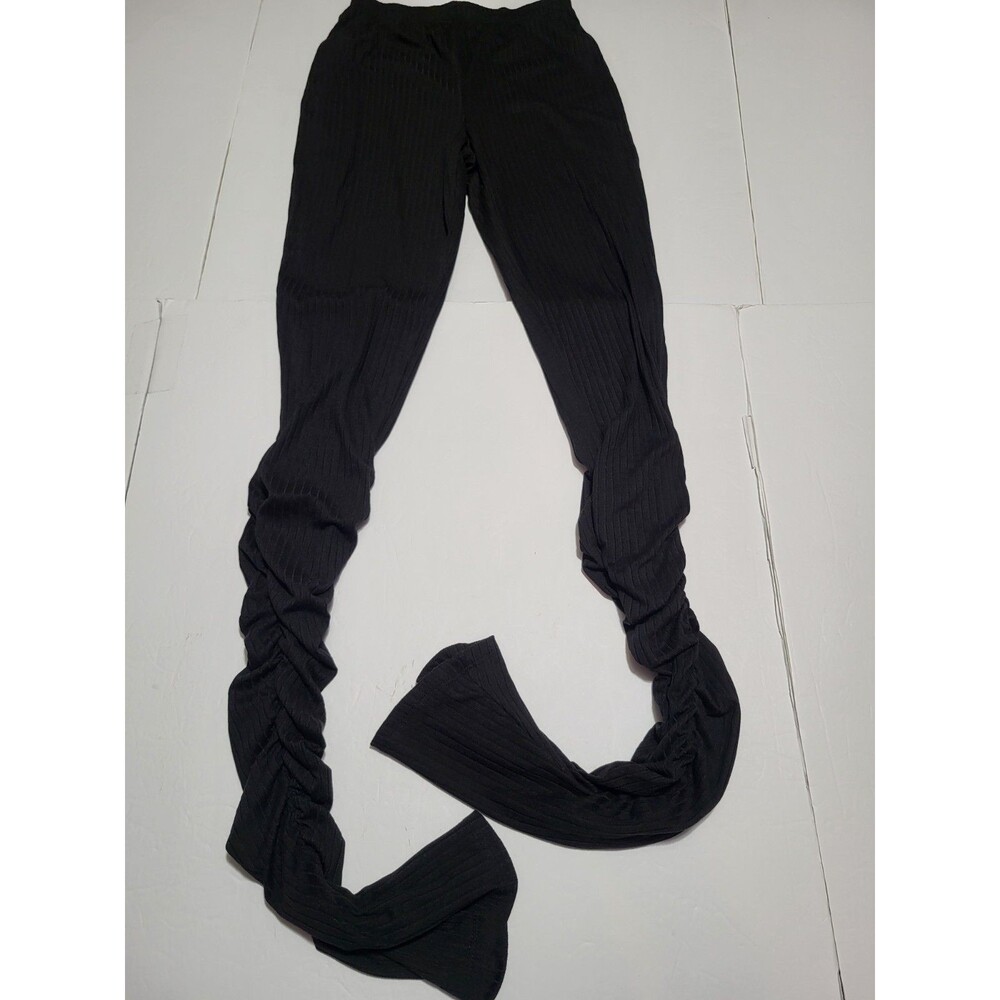 Rainbow Leggings Womens Size S Black High Rise Ruched Ankle Yoga Gym Athletic